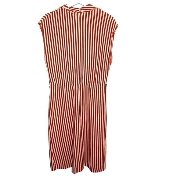 Anthropologie Saturday Sunday Cabana Chemise Orange Cream Stripe Dress Size XS‎ - Picture 2 of 9